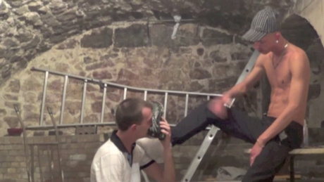 Tim Cosla Sniff les socks de Lyam Dylan